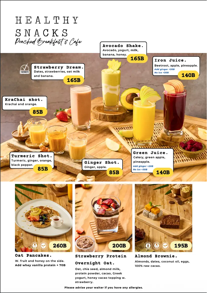 Poached Breakfast Cafe menu page 8