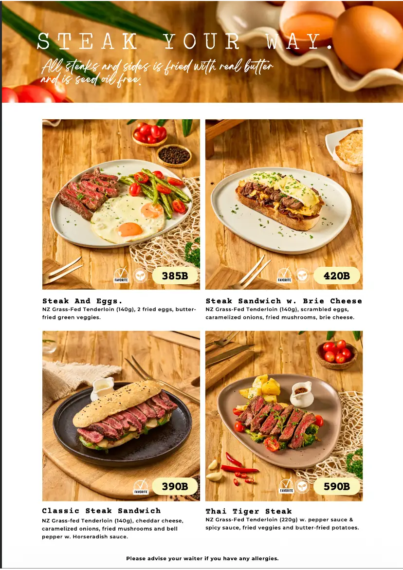 Poached Breakfast Cafe menu page 6
