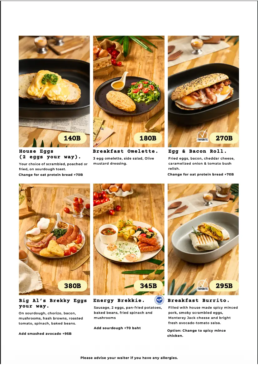 Poached Breakfast Cafe menu page 5