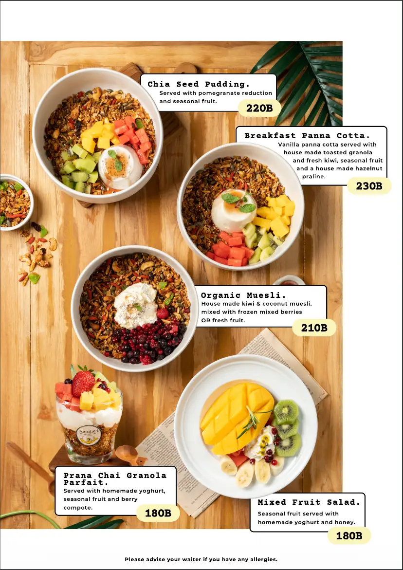 Poached Breakfast Cafe menu page 3