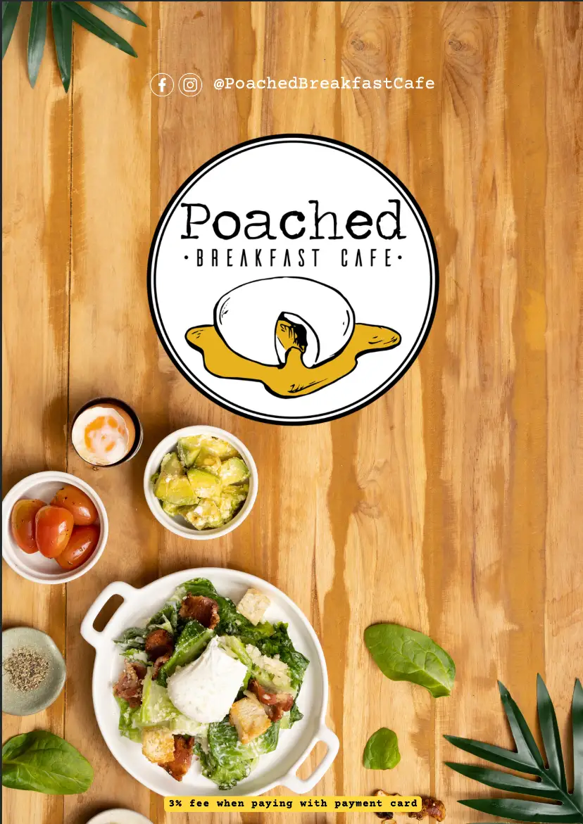 Poached Breakfast Cafe menu page 1
