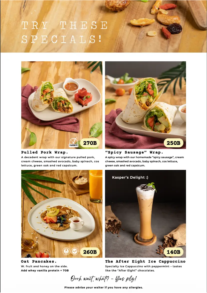 Poached Breakfast Cafe menu page 22